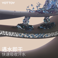YOTTOY 瑜伽垫防滑天然橡胶专业用女生隔音减震健身家用地垫男舞蹈pu垫子 体位线系列单色瑜伽垫