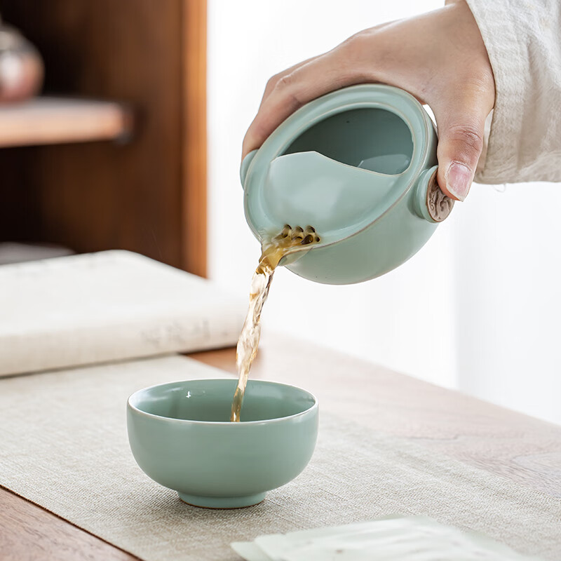 金镶玉 T&T釉影星辰旅行茶具套装高清大图