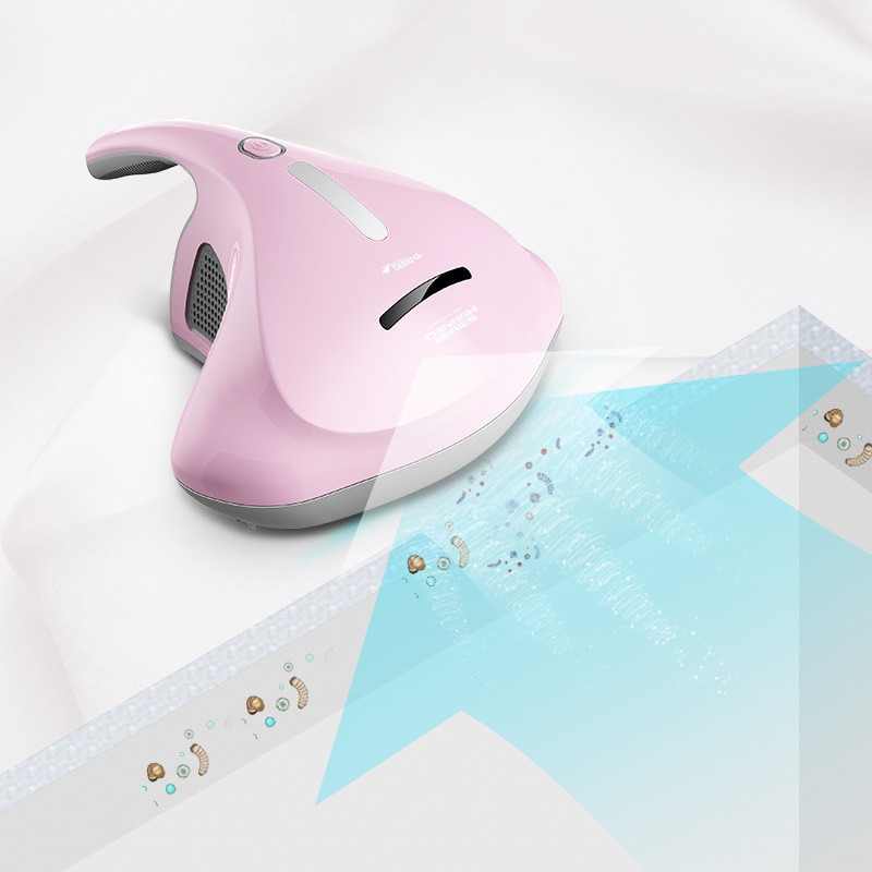 德尔玛(Deerma)吸尘器 CM300 UV紫外线除螨仪 小巧迷你 手持吸尘器家用 350W尘盒尘桶集尘吸尘扫地机