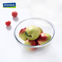 三光云彩(GLASSLOCK)保鲜盒韩国进口耐热钢化玻璃食物储存盒冰箱密封盒大号透明水果沙拉碗带盖玻璃碗2000ml