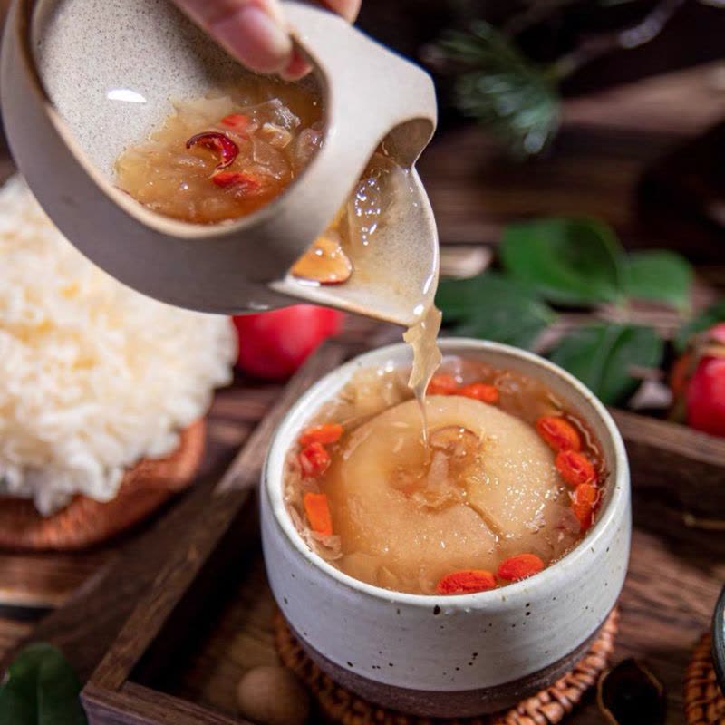 礼盒装整颗烤梨400g*6罐水果罐头炖梨蜂蜜枸杞银耳冰糖雪梨免煮即食罐装图片