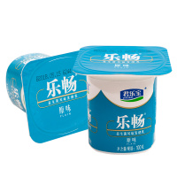 君乐宝酸奶乐畅八连杯原味100gx16杯/32杯装可选益生菌风味发酵乳 君乐宝乐畅八连杯100gx32杯