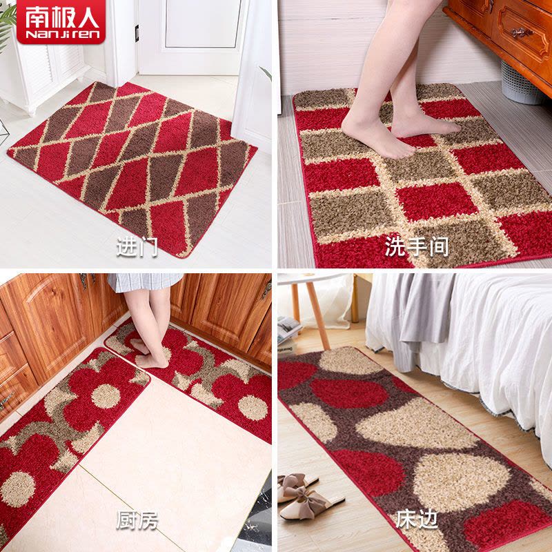 地垫进门家用入户口垫卧室脚垫厨房浴室防滑垫吸水地毯图片