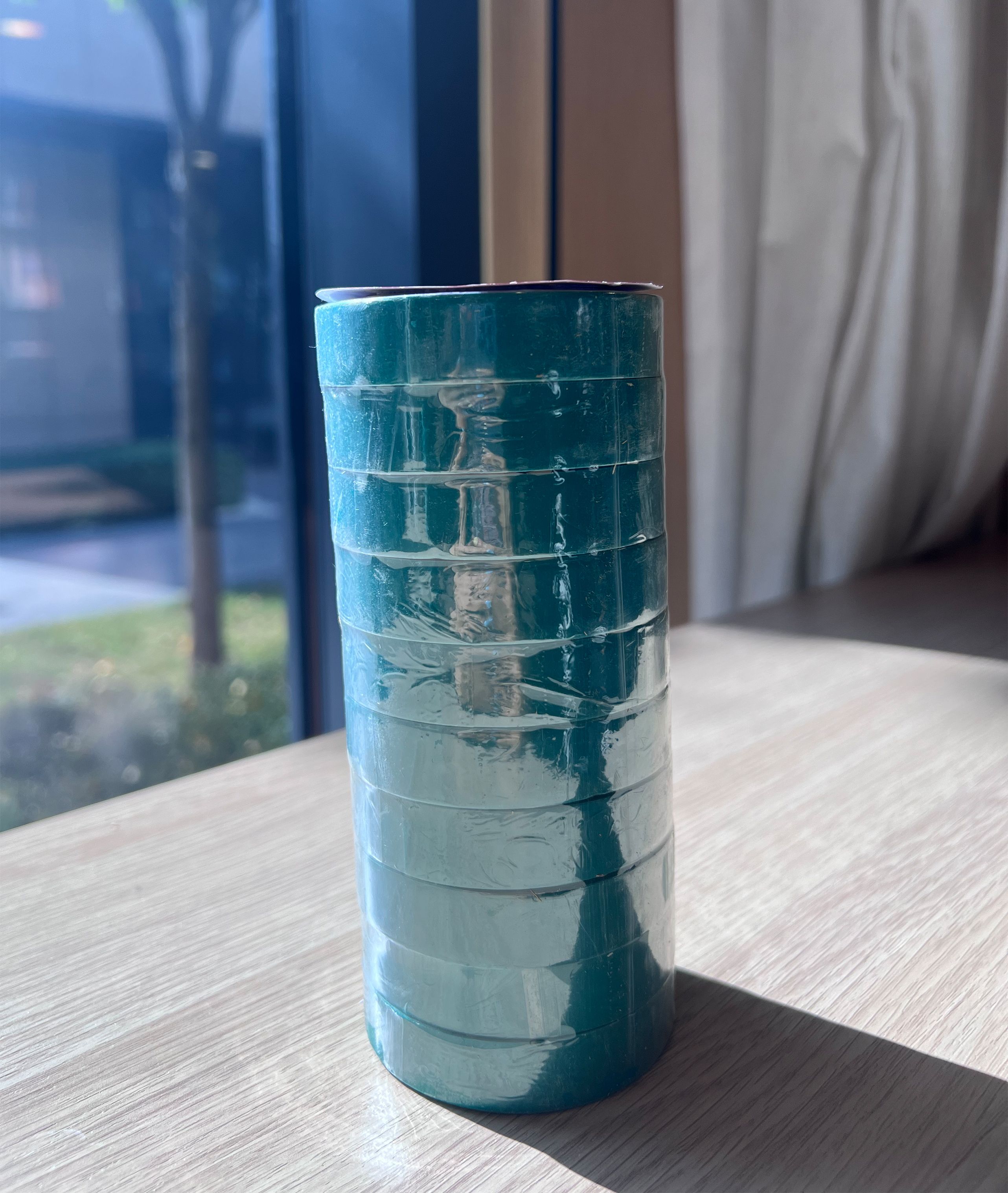 巧思唯 绝缘胶带 18mm*10m 10卷 绿色 筒高清大图