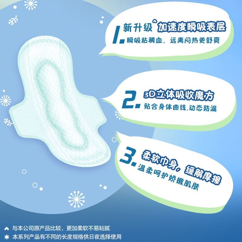 乐而雅 超瞬吸纤巧日用护翼型卫生巾8片*8包组合64片高清大图