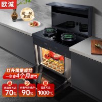 英丰集成灶红外线集成灶一体式 智能变频 节能省气猛火灶油烟机蒸烤箱集成灶一体机 (猛火低碳)