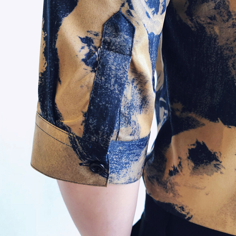 潮男紧身7分七分袖衬衫衣服男士型师理上衣服装夜场男模衬褂