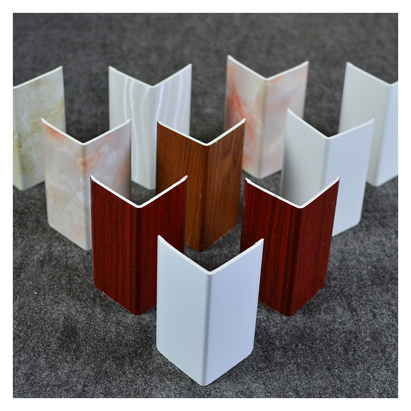 石塑pvc护角条 护墙角保护条防撞条包阳角线 免打孔仿实木纹护角|柚木