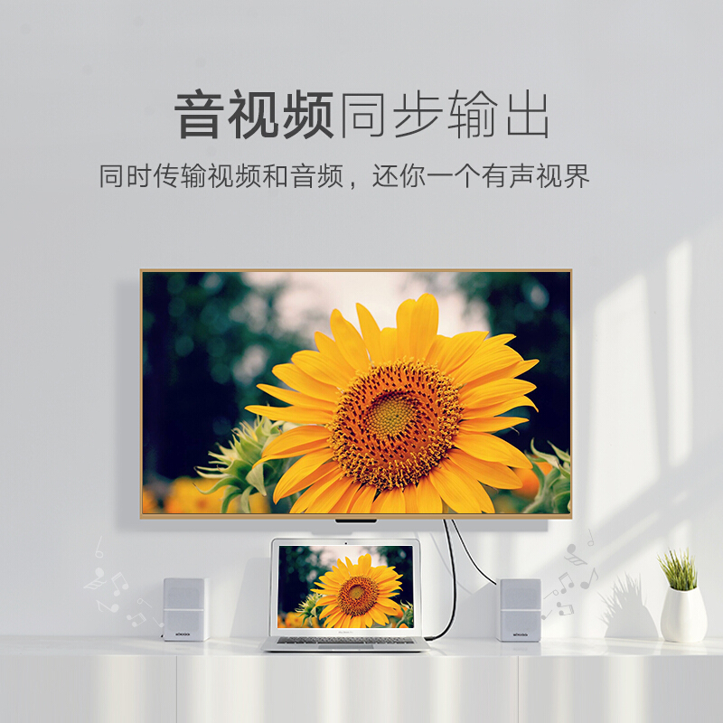绿联(Ugreen)Mini DP转HDMI转换器线 1.5米20848