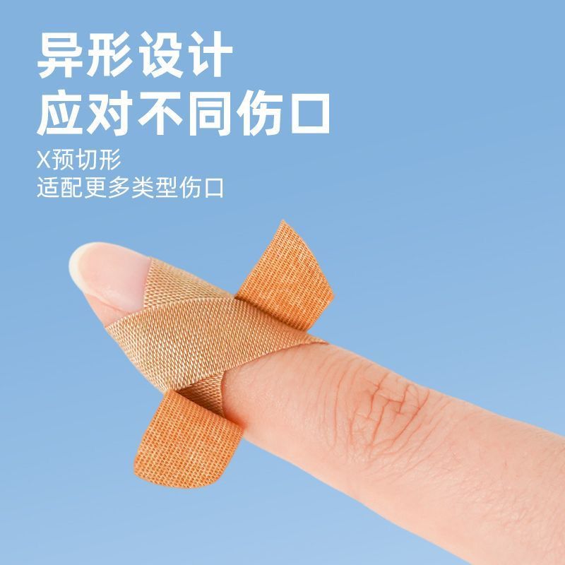 海氏海诺 52片装弹力型创口贴伤口护理一次性透气胶带贴预切X型贴合关节异形创口贴高清大图
