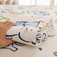 床单单件母婴加厚夏季凉感款全棉学生宿舍单人纯棉被单枕套三件套_634 单床单：120*230cm【适用0.9m床】 宠咖时间【100%纯棉品质纵享裸睡】