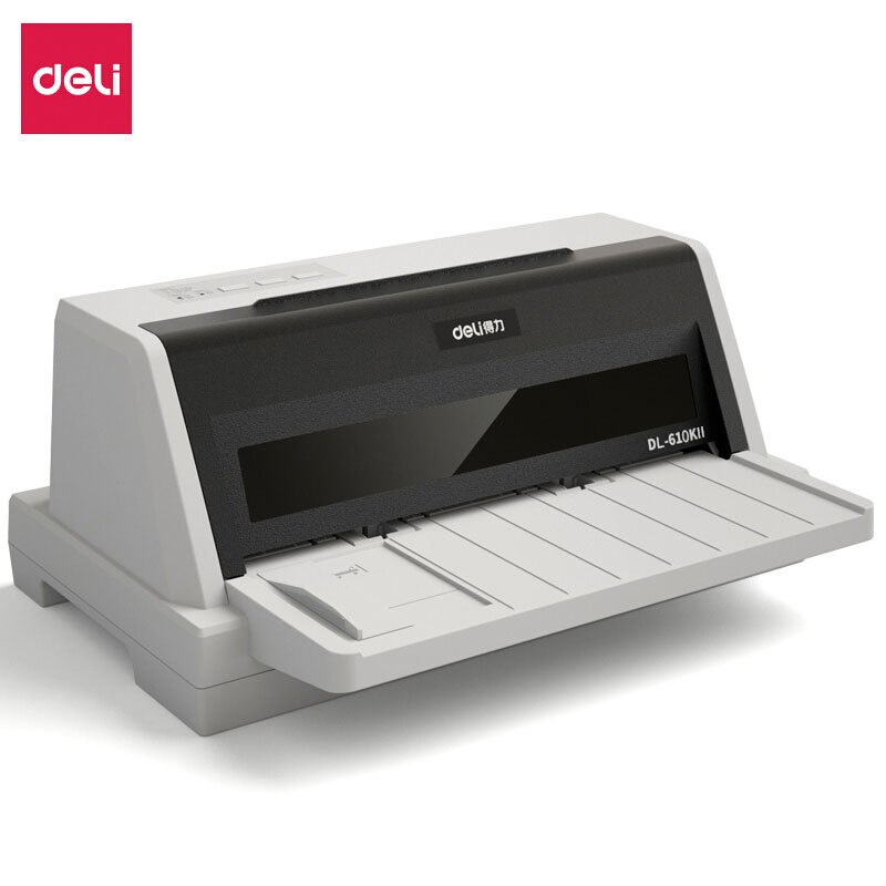 得力(deli)DL-610KⅡ针式打印机(白灰)(台)