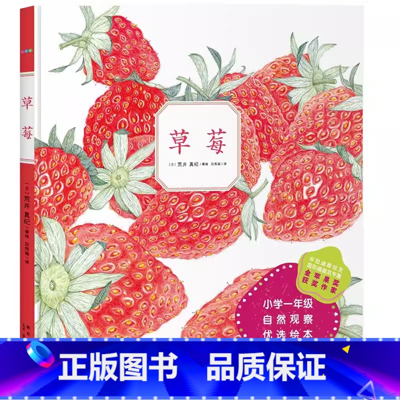 草莓[精装 点读版] [正版]点读版心喜阅绘本馆善平爷爷的草莓 获奖平装海豚绘本花园儿童图画故事书幼儿园宝宝亲子阅读低幼高清大图