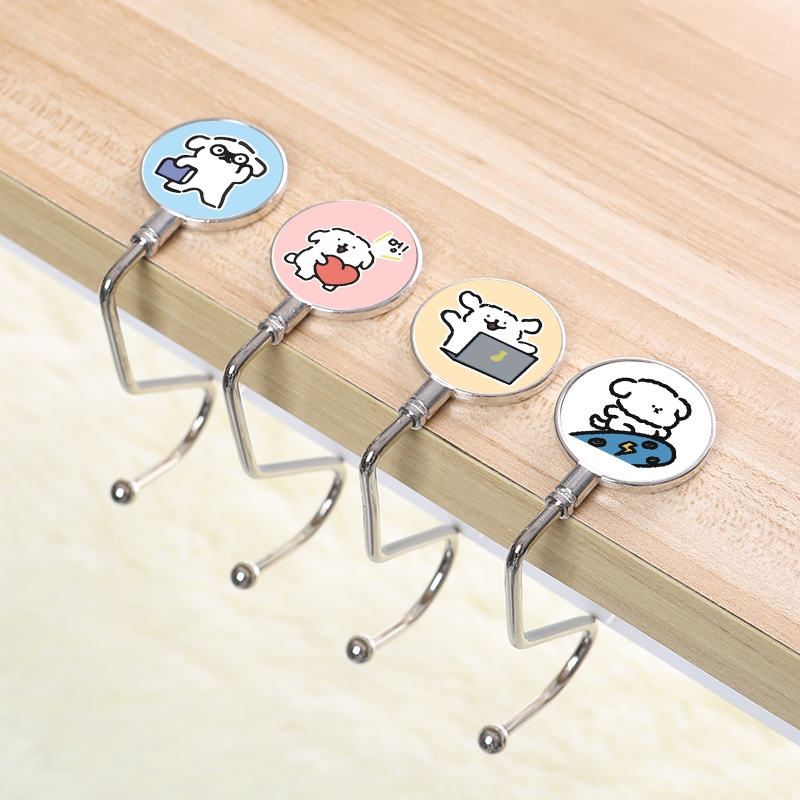 老婶儿书包挂钩学生课桌边侧边挂包神器可拆卸免粘免贴可移动便携挂包