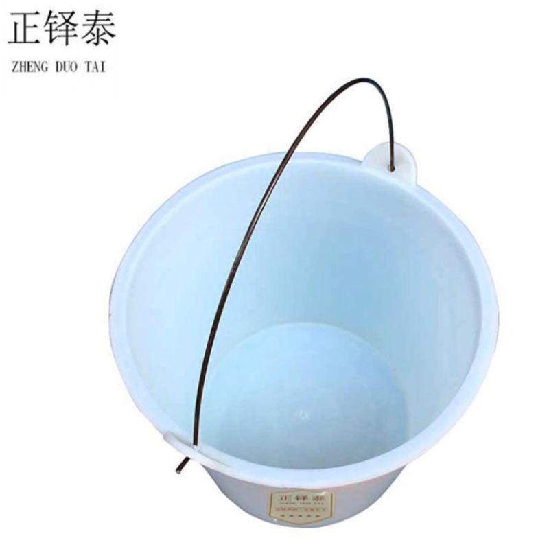 正铎泰 灰桶 白色牛筋桶 工地泥浆桶 灰沙桶 直径30cm /个高清大图