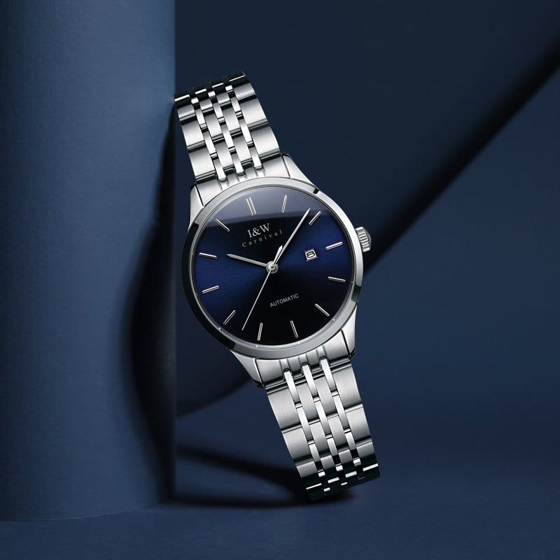 品牌手表瑞士爱沃驰I&W CARNIVAL全自动机械表女士进口机芯时尚防水简约女表轻奢气质腕表8508图片