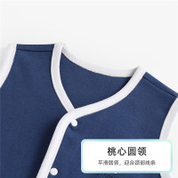 猫人纯棉儿童开衫马甲男童春秋款保暖女童背心