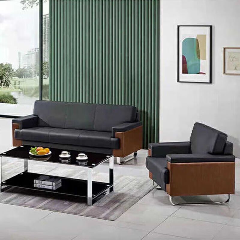 圣斯顿 S-HB606-3C 三人位沙发2200*820*850mm(单位:张)黑色高清大图