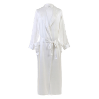 MANITO/曼尼陀 Wedding Noble真丝睡袍桑蚕丝家居服 净茶白