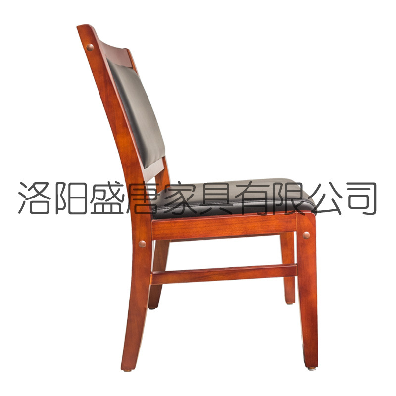 唐盛唐29C会议椅 实木西皮简约舒适五底三面水性漆办公电脑椅会议椅