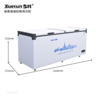 雪村(Xuecun)1080L卧式冷柜 单温顶开门 冷冻冷藏转换柜 商用冷柜 冰柜 雪糕柜 大容量