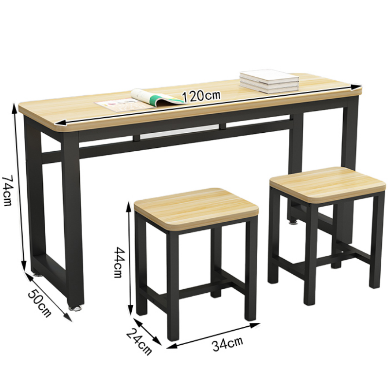 豫龙都 书桌椅 120*50*74cm 套高清大图
