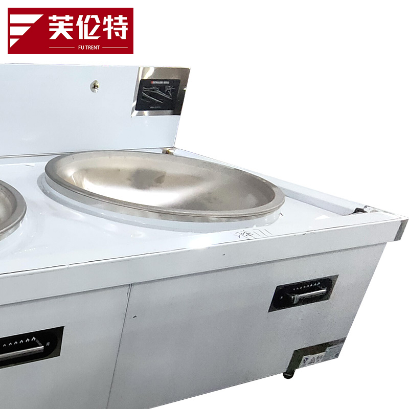 芙伦特商用不锈钢双头电磁大锅灶 电磁大锅灶 工业企业用大炒炉 电磁双头90大炒灶 FLT-GT-SDC90-25DC高清大图