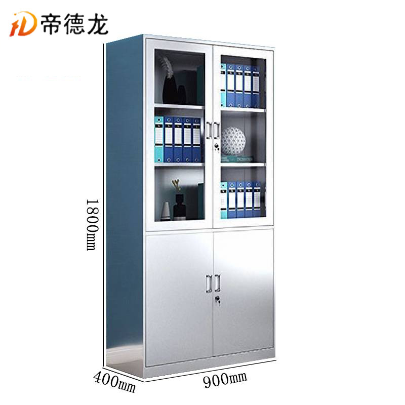 帝德龙不锈钢大器文件柜资料档案柜WJ3 900*400*1800mm高清大图