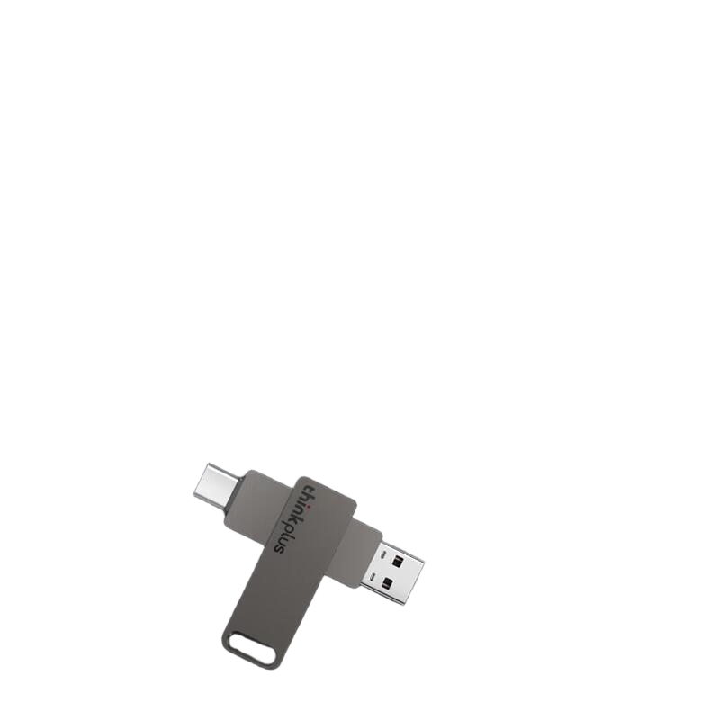 ThinkPlus联想 U盘 USB3.2/Type-c双接口 灰色 MU110-64GB 个高清大图