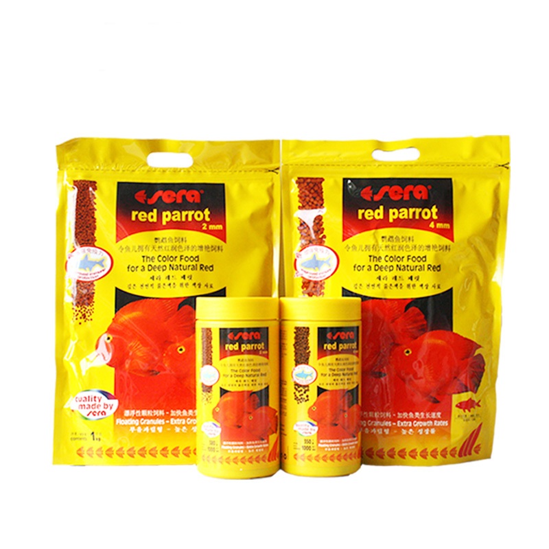 德国血鹦鹉鱼饲料红元宝鱼饲料发财鱼饲料地图鱼增艳鱼食鱼粮_2 默认尺寸 喜瑞250ml/90g2mm【送5粒硝化菌】