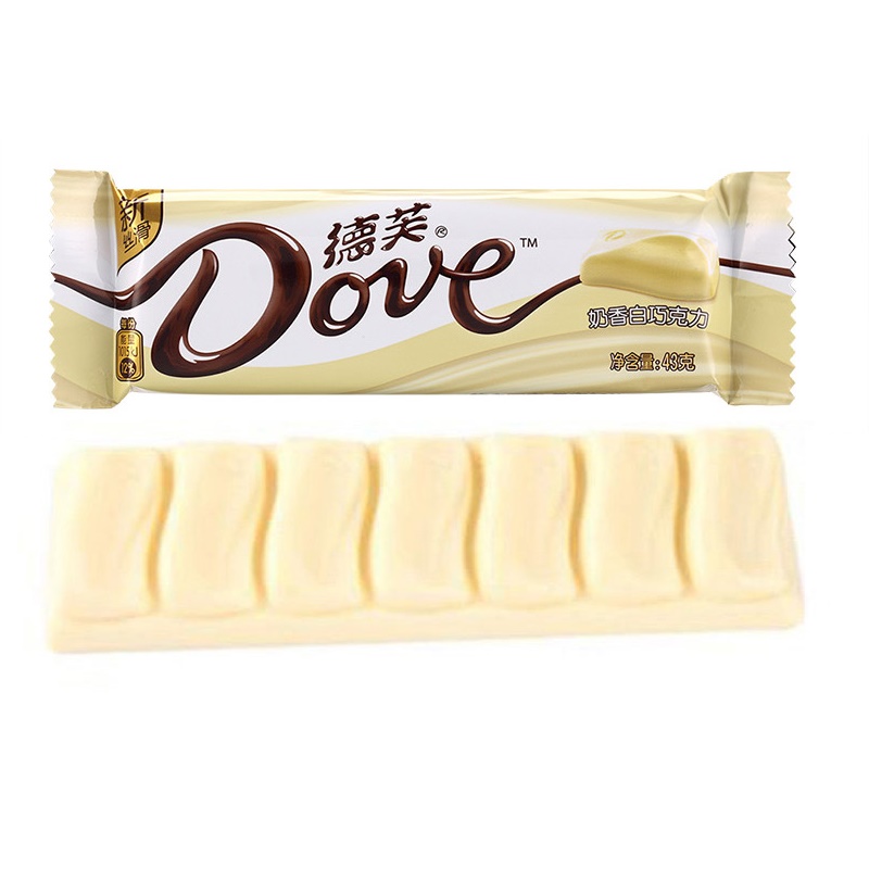德芙(Dove)奶香白巧克力 43g/袋装 休闲 零食高清大图