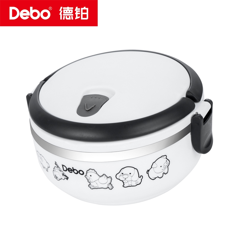 德铂Debo 沃尔保温饭盒不锈钢单层卡通儿童学生饭盒密封700mlDEP-170高清大图