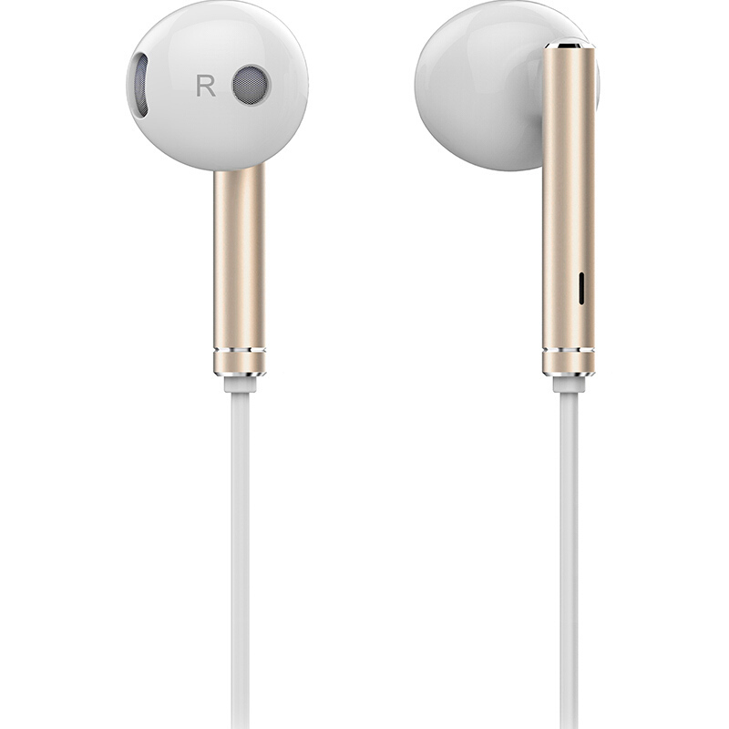 华为huawei华为am116半入耳式耳机金色原装耳机三键线控带麦克风半