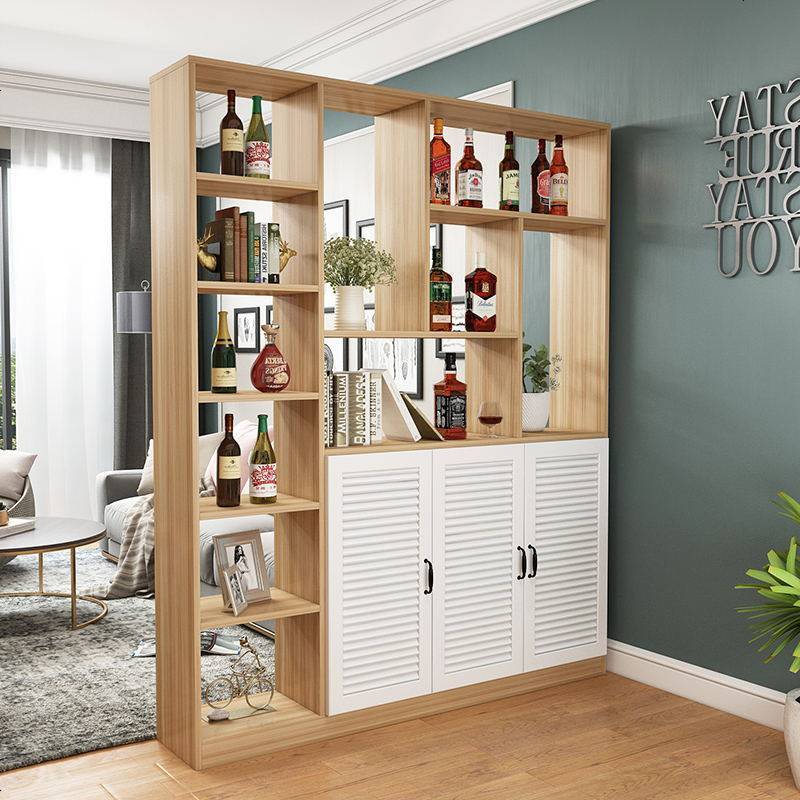 酒柜现代简约屏风隔断餐厅客厅储物柜装饰置物架鞋柜厅柜玄关柜