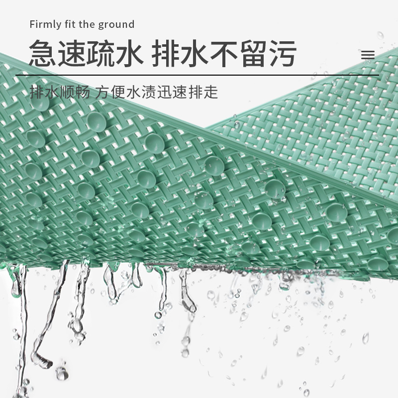 新款浴室防滑垫家用淋浴房地垫卫生间防摔脚垫环保TPE洗澡专用垫子