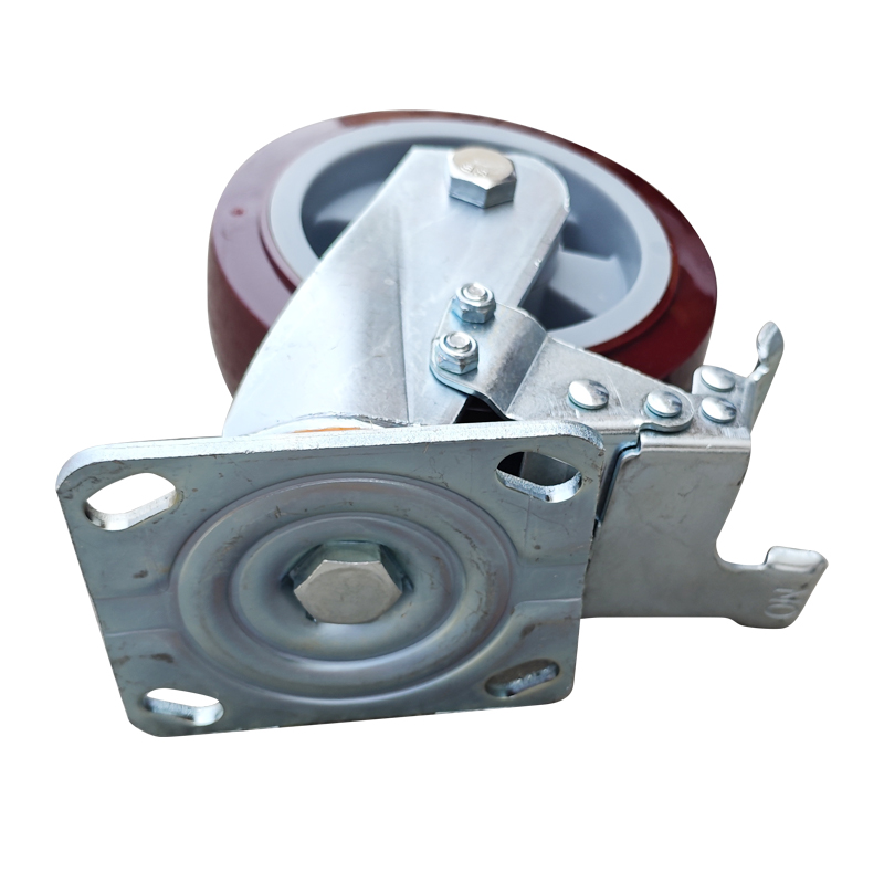 嘉禾宜茂 万向轮 聚氨酯带刹车6寸 个高清大图