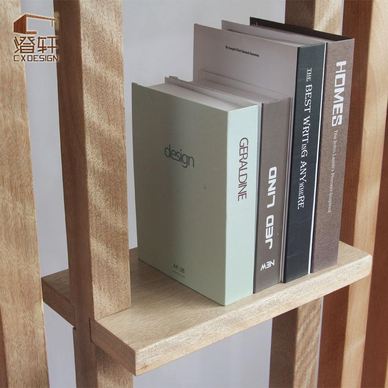 BONJEAN现代简约北欧实木竖条电视机背景墙储物壁柜客厅玄关木隔断高清大图