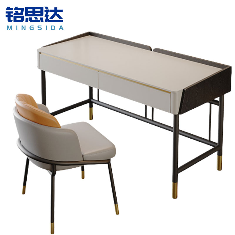 铭思达岩板书桌高清大图