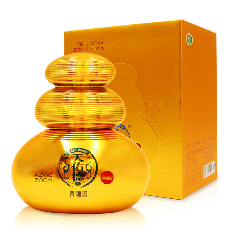 天佑德 金宝42度500ml青稞酒清香型白酒 单瓶