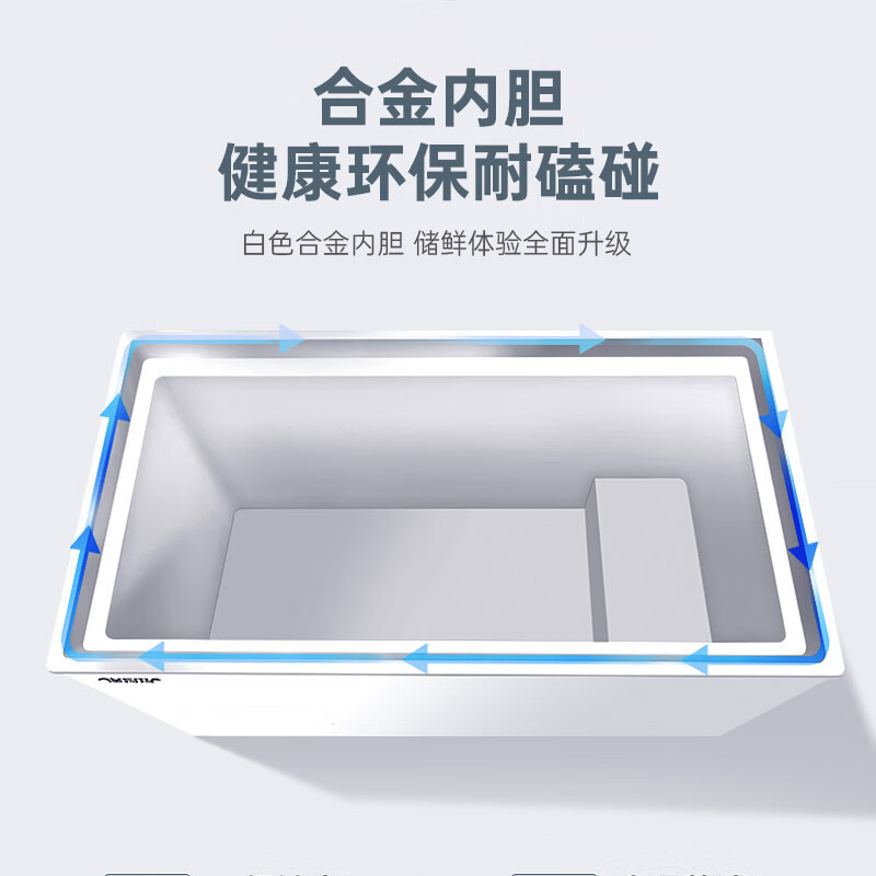 澳柯玛(AUCMA)323升低霜冰柜家用单温顶开门冷藏柜冷冻柜母乳大冰柜家用商用冷柜BC/BD-323NE