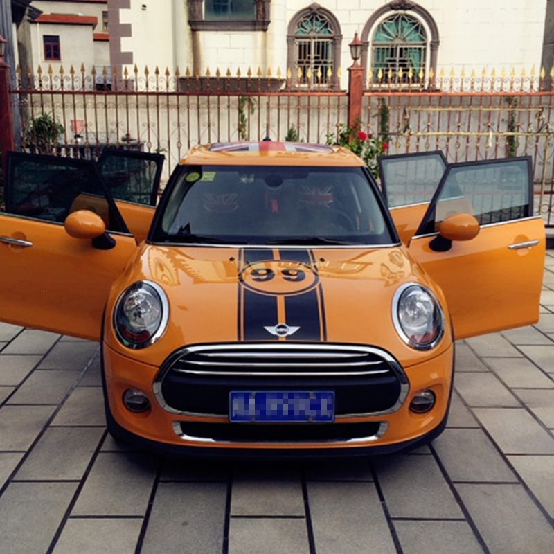 闪电客宝马mini车贴拉花countryman机盖贴f56cooper引擎盖汽车贴纸