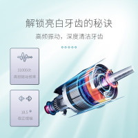 博皓prooral声波软毛电动牙刷 学生党 男女情侣款 充电式成人全自动防水 T27粉色