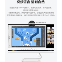 联想(Lenovo)AIO520C 27英寸微边框一体台式机电脑(十代6核i5-10400T 16G 512G SSD 集显 无线键鼠)标配版 黑色/白色可选