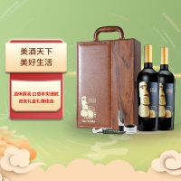 智利干红葡萄酒秘石探索家1722西拉750ml*2 礼盒装