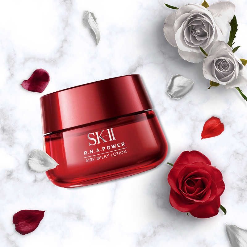 SK-II/SK2/SKII多元肌源赋活精华霜 大容量RNA滋润型保湿精华霜 SK2大红瓶面霜80g清爽型(轻盈/版)高清大图