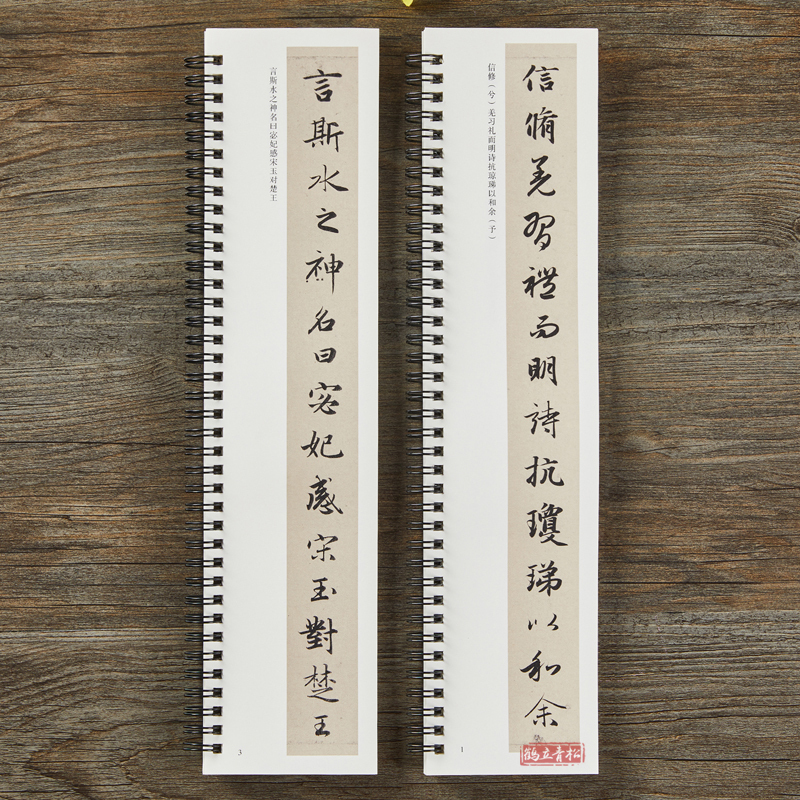 [正版]元赵孟頫 洛神赋 经典碑帖临摹卡近距离临摹字卡临帖卡赵孟俯毛笔行书入门书法书籍