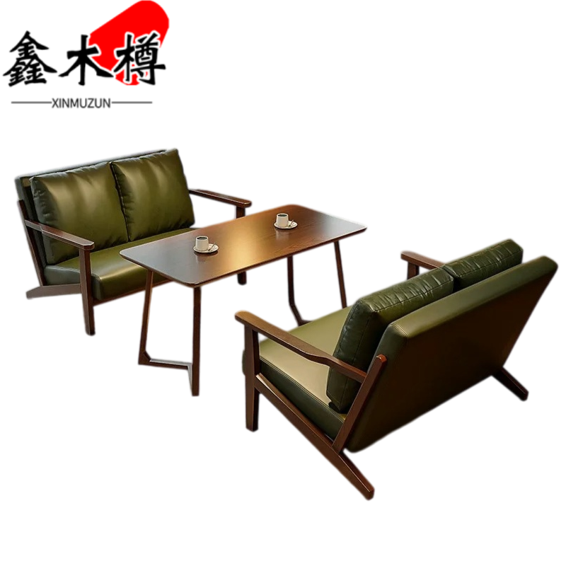 鑫木樽洽谈桌椅M6组
