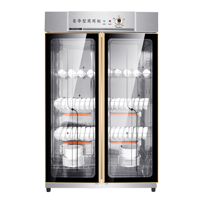 好太太消毒柜家用立式不锈钢消毒碗柜厨房商用大型双门碗筷消毒柜|380升双门款喷涂箱体