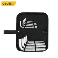 得力（deli）布包平头内六角9件套工具 DL3109 D