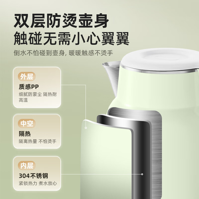 小熊(Bear)烧水壶 电热水壶 电水壶家用ZDH-H15L6 1.5L大容量高清大图